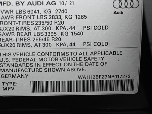Used 2022 Audi Q4 e-tron Premium Plus w/ Premium Plus AWD/4WD image 13