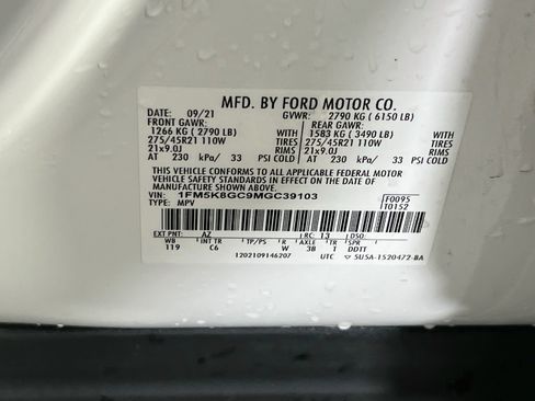 Used 2021 Ford Explorer ST w/ Equipment Group 401A AWD/4WD image 34