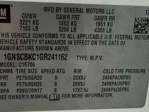 Used 2016 Chevrolet Tahoe LT w/ Luxury Package image 17