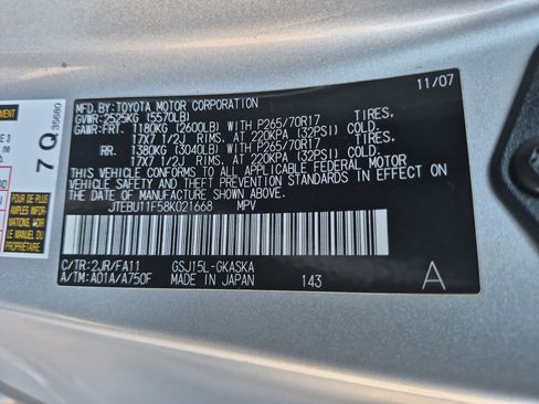 Used 2008 Toyota FJ Cruiser 4WD image 29