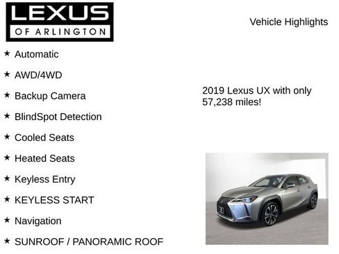 Used 2019 Lexus UX 250h 250h Base w/ Premium Package image 8