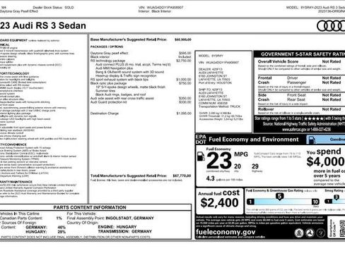 Used 2023 Audi RS 3 image 9