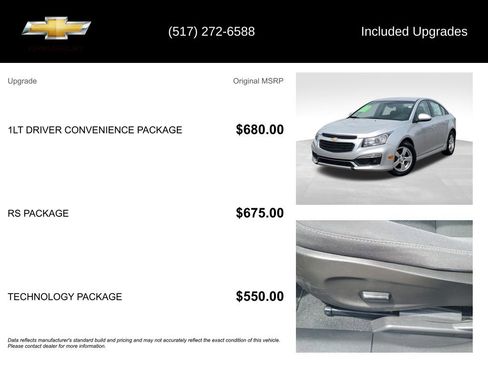 Used 2015 Chevrolet Cruze LT FWD image 5