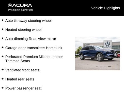 Certified 2023 Acura MDX SH-AWD w/ Advance Package image 21