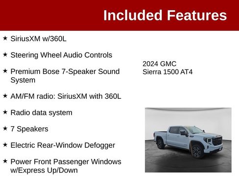 Used 2024 GMC Sierra 1500 AT4 w/ Technology Package AWD/4WD image 4