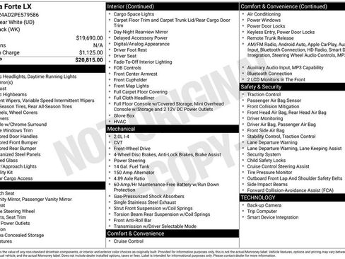 Certified 2023 Kia Forte LX FWD image 7