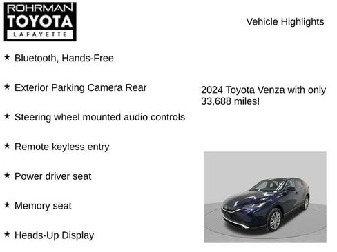 Used 2024 Toyota Venza Limited AWD/4WD image 7