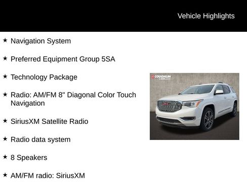 Used 2018 GMC Acadia Denali w/ Technology Package FWD image 2