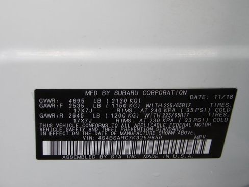 Used 2019 Subaru Outback 2.5i Premium w/ Protection Package #1 image 17