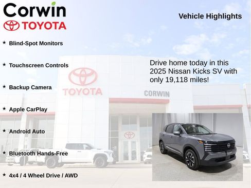 Used 2025 Nissan Kicks SV AWD/4WD image 6