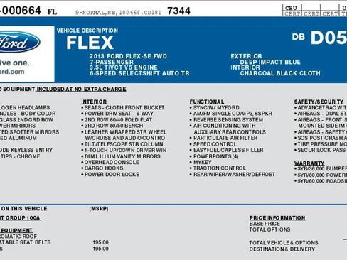 Used 2013 Ford Flex SE FWD image 2