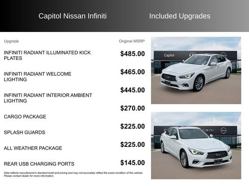 Used 2021 INFINITI Q50 Luxe w/ Cargo Package image 8