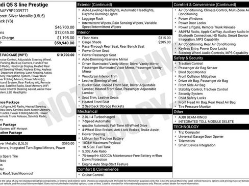 Used 2023 Audi Q5 2.0T Prestige w/ Prestige Package image 5