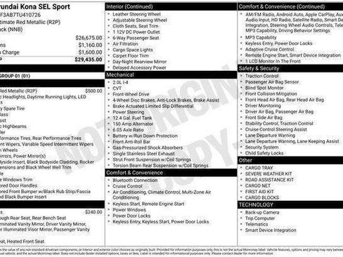New 2026 Hyundai Kona SEL Sport image 32