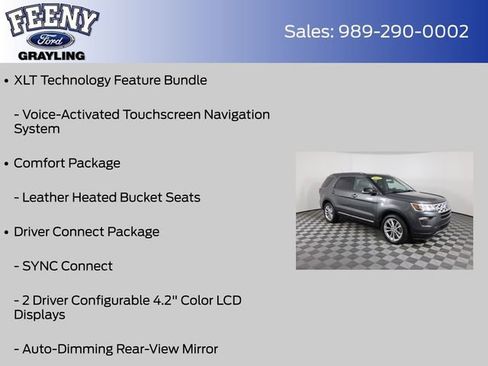 Certified 2018 Ford Explorer XLT w/ Equipment Group 202A image 12
