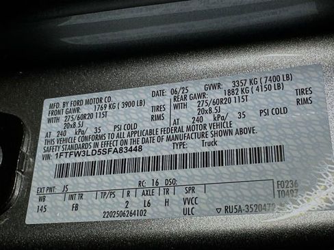 New 2025 Ford F150 XLT w/ Equipment Group 302A MID image 24