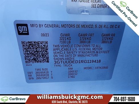 Certified 2024 GMC Sierra 1500 SLT w/ X31 Off-Road Package image 34