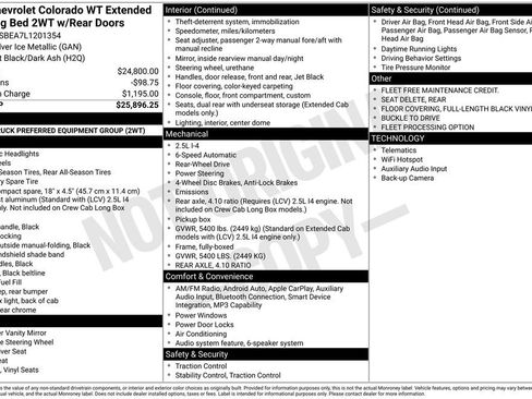 Used 2020 Chevrolet Colorado W/T RWD image 4