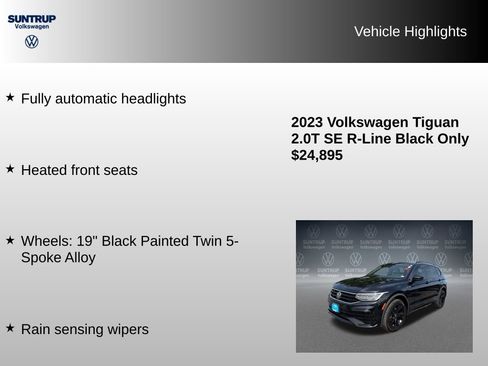 Used 2023 Volkswagen Tiguan SE R-Line FWD image 15