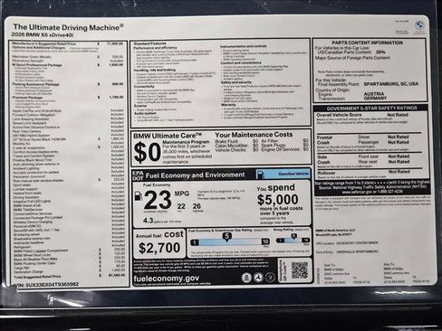 New 2026 BMW X6 xDrive40i image 17