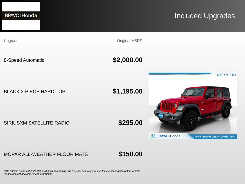 Used 2018 Jeep Wrangler Unlimited Sport AWD/4WD image 5
