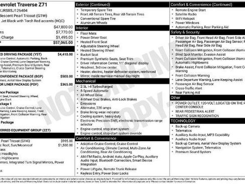 Used 2025 Chevrolet Traverse Z71 w/ Enhanced Driving Package AWD/4WD image 8