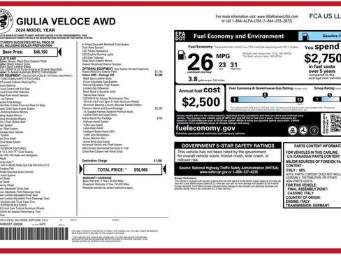 Used 2024 Alfa Romeo Giulia Veloce image 2