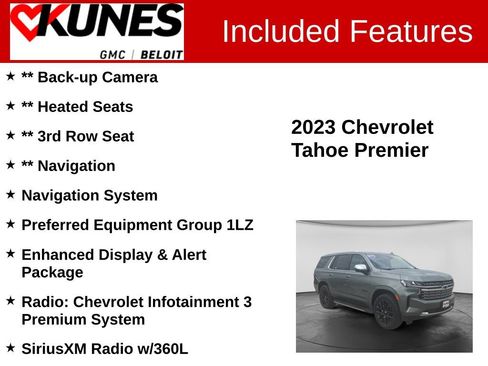Used 2023 Chevrolet Tahoe Premier AWD/4WD image 2