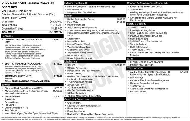Used 2022 RAM 1500 Laramie AWD/4WD image 6