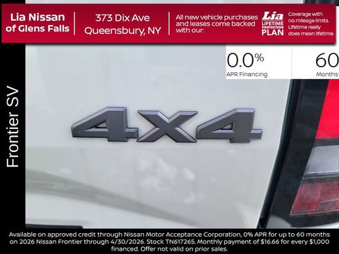 New 2026 Nissan Frontier SV w/ SV Convenience Package AWD/4WD image 5