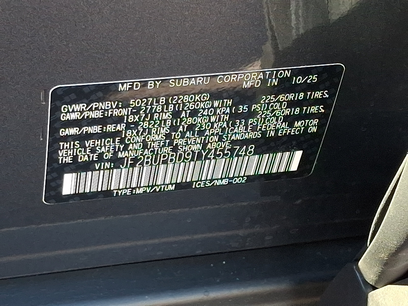 Certified 2026 Subaru Outback Premium w/ Premium/Limited Package AWD/4WD image 28