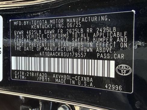 Used 2025 Toyota Camry LE FWD image 26