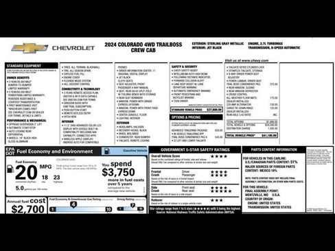 Used 2024 Chevrolet Colorado Trail Boss w/ Advanced Trailering Package image 3