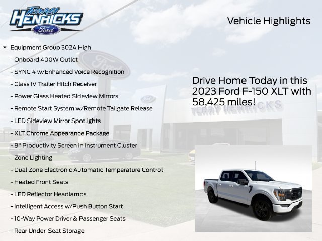 Used 2023 Ford F150 XLT w/ Equipment Group 302A High AWD/4WD image 4