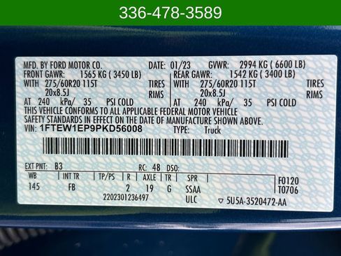 Used 2023 Ford F150 XLT w/ Equipment Group 302A High AWD/4WD image 25