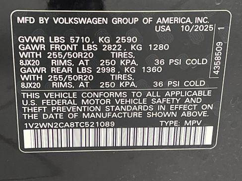 Used 2026 Volkswagen Atlas SE FWD image 77