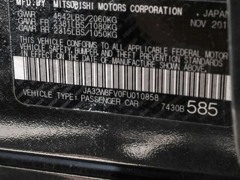 Used 2015 Mitsubishi Lancer Evolution GSR AWD/4WD image 56