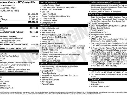 Used 2023 Chevrolet Camaro LT w/ RS Package image 5