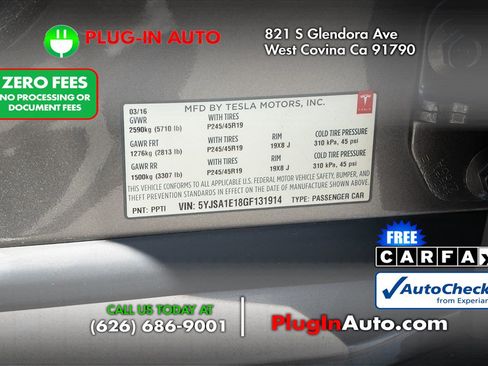 Used 2016 Tesla Model S 70 RWD image 9