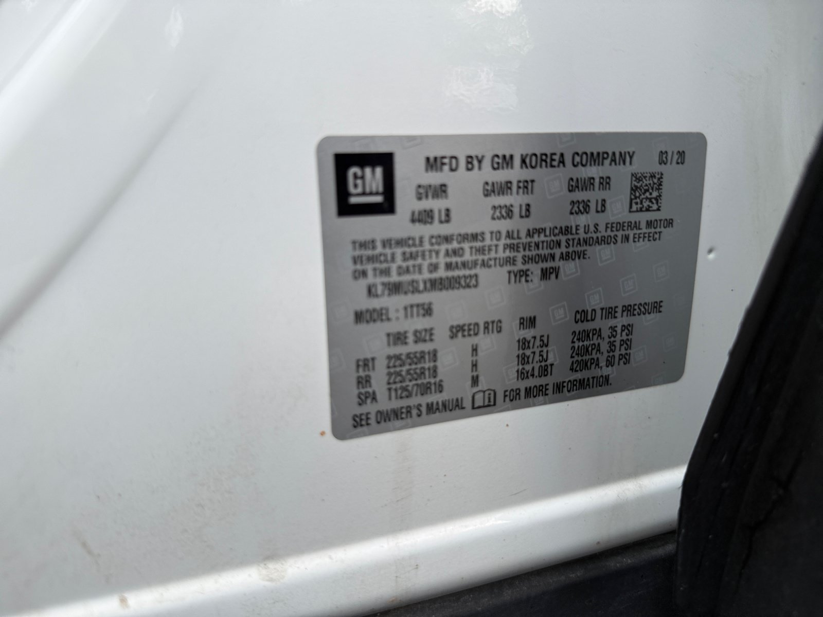 Used 2021 Chevrolet TrailBlazer RS w/ Sun and Liftgate Package AWD/4WD image 28