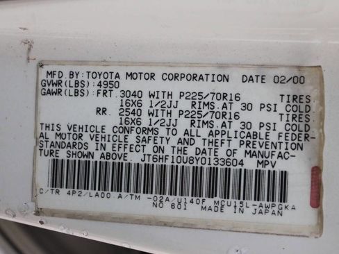 Used 2000 Lexus RX 300 4WD image 9