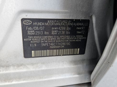 Used 2007 Hyundai Sonata GLS FWD image 16