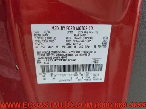 Used 2014 Ford F150 XLT w/ Equipment Group 301A Mid image 12