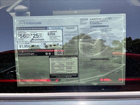 New 2025 MAZDA CX-70 Plug-In Hybrid w/ Premium Plus AWD/4WD image 31