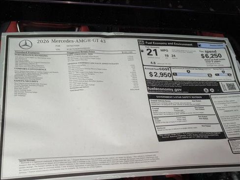 New 2026 Mercedes-Benz AMG GT 43 image 19
