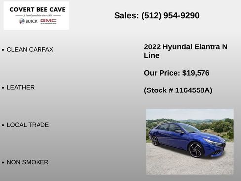 Used 2022 Hyundai Elantra N Line w/ Cargo Package FWD image 6