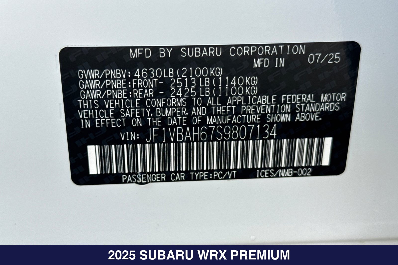 Used 2025 Subaru WRX Premium AWD/4WD image 28