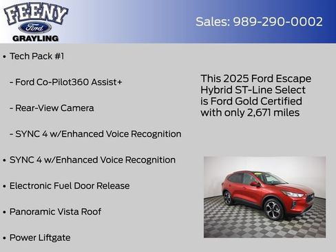 Used 2025 Ford Escape ST-Line Select w/ Tech Pack #1 image 13
