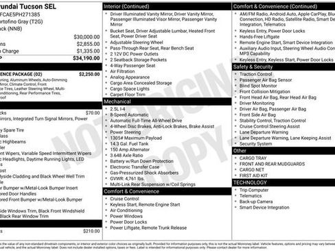 Used 2023 Hyundai Tucson SEL w/ Convenience Package AWD/4WD image 66