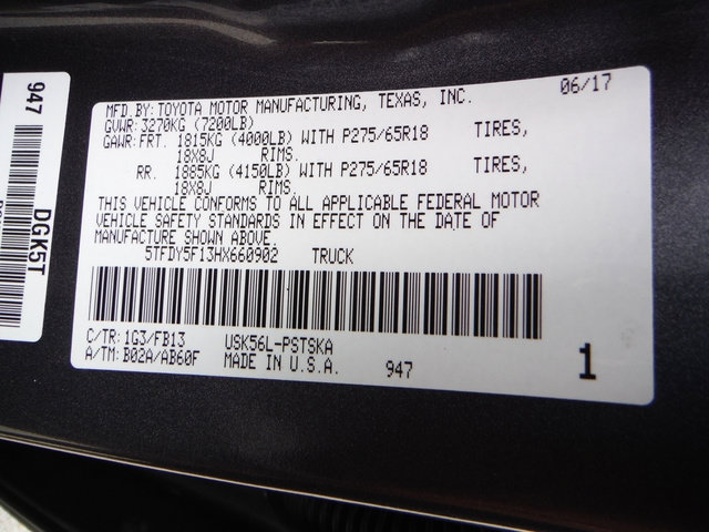 Used 2017 Toyota Tundra SR5 w/ TRD Off Road Package AWD/4WD image 54